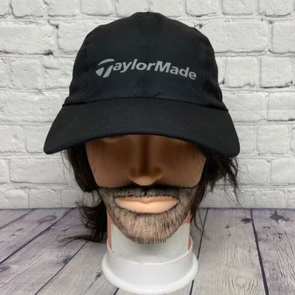 Golf Hat Cap TAYLORMADE Ryerson Lightweight Polyester Adjustable Strap Black - Picture 1 of 8